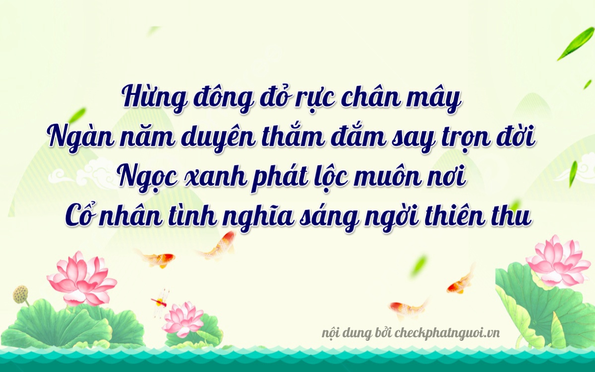 Bài thơ ý nghĩa cho <b>biển số 59327</b> tại website checkphatnguoi.vn
