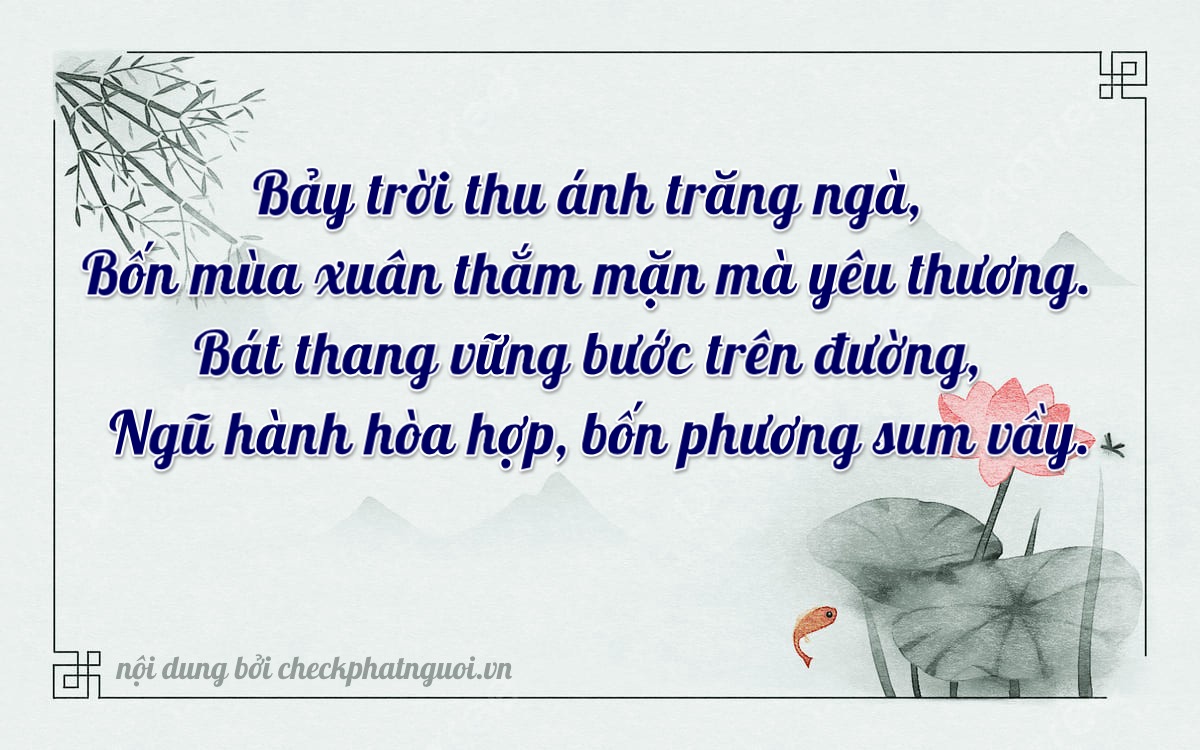 Bài thơ ý nghĩa cho <b>biển số 59A-17746</b> tại website checkphatnguoi.vn