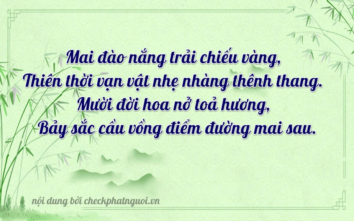 Bài thơ ý nghĩa cho <b>biển số 59A-21717</b> tại website checkphatnguoi.vn