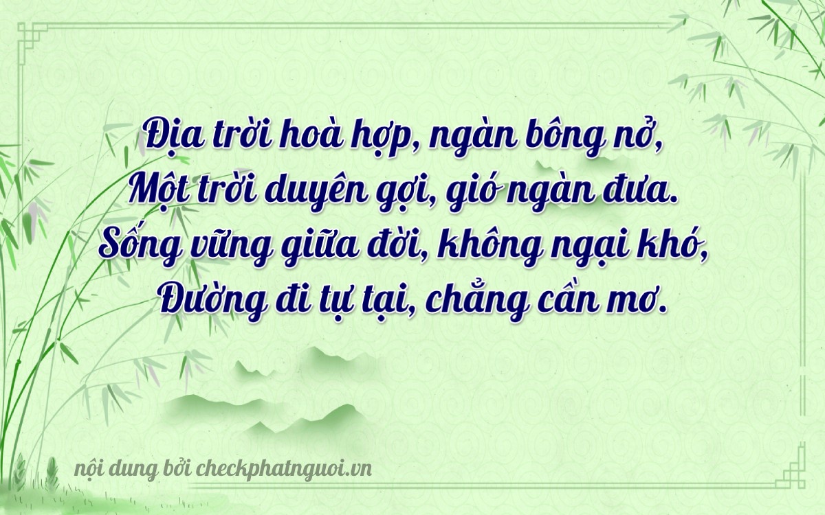 Bài thơ ý nghĩa cho <b>biển số 59AA-00011</b> tại website checkphatnguoi.vn