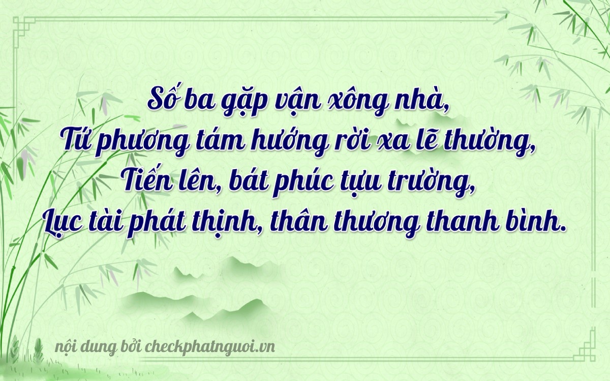 Bài thơ ý nghĩa cho <b>biển số 59AA-03486</b> tại website checkphatnguoi.vn