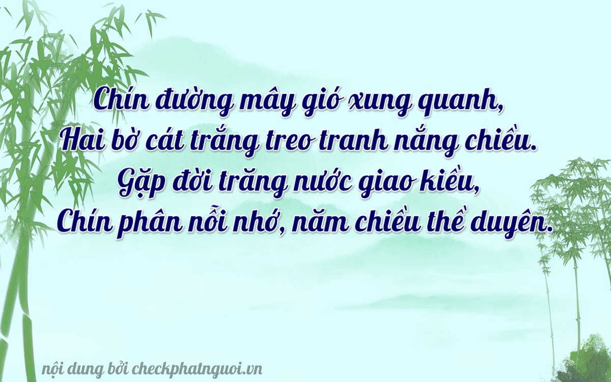 Bài thơ ý nghĩa cho <b>biển số 59AA-92299</b> tại website checkphatnguoi.vn