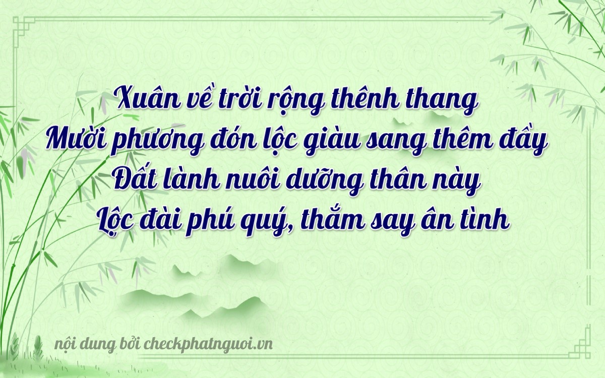 Bài thơ ý nghĩa cho <b>biển số 59B1-17945</b> tại website checkphatnguoi.vn