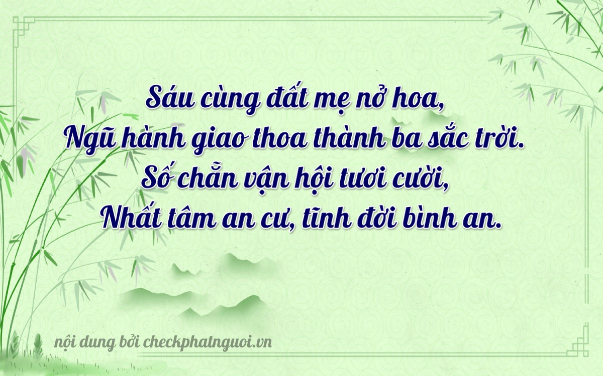 Bài thơ ý nghĩa cho <b>biển số 59B1-36621</b> tại website checkphatnguoi.vn