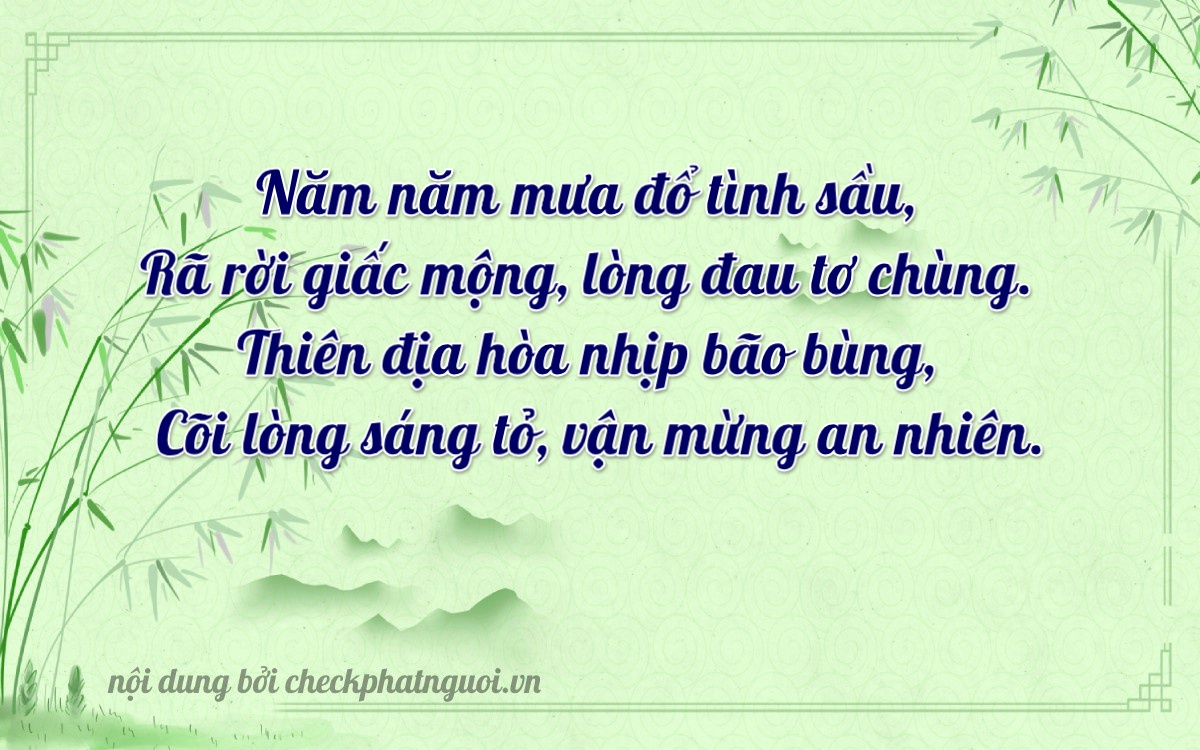Bài thơ ý nghĩa cho <b>biển số 59B1-55218</b> tại website checkphatnguoi.vn