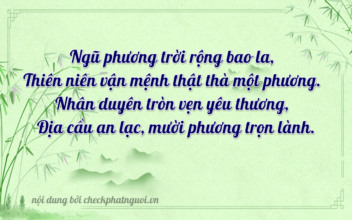 Bài thơ ý nghĩa cho <b>biển số 59B1-65678</b> tại website checkphatnguoi.vn
