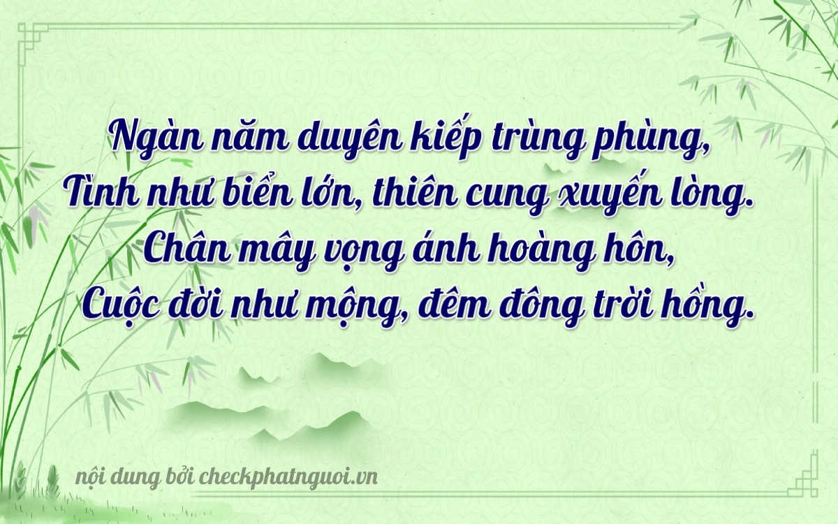Bài thơ ý nghĩa cho <b>biển số 59B1-72082</b> tại website checkphatnguoi.vn