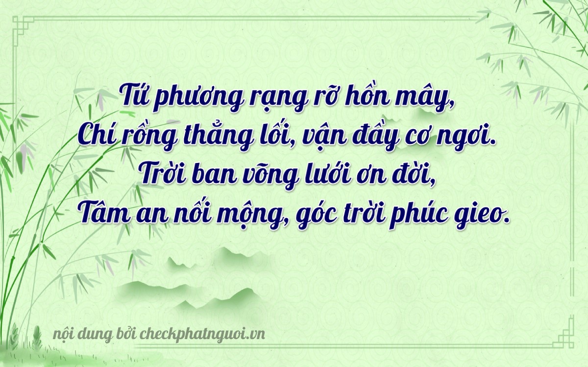 Bài thơ ý nghĩa cho <b>biển số 59C1-24562</b> tại website checkphatnguoi.vn