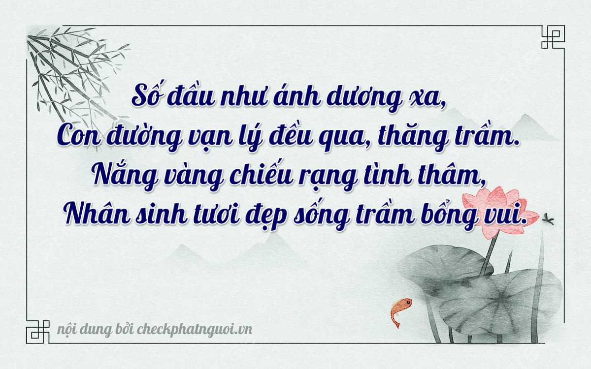Bài thơ ý nghĩa cho <b>biển số 59C1-45848</b> tại website checkphatnguoi.vn