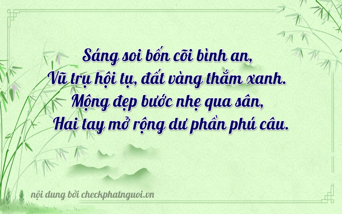 Bài thơ ý nghĩa cho <b>biển số 59C1-90023</b> tại website checkphatnguoi.vn