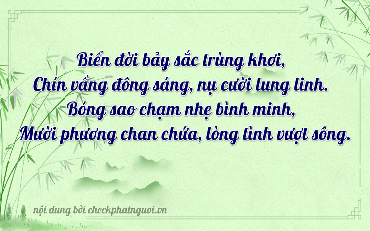 Bài thơ ý nghĩa cho <b>biển số 59C2-29790</b> tại website checkphatnguoi.vn