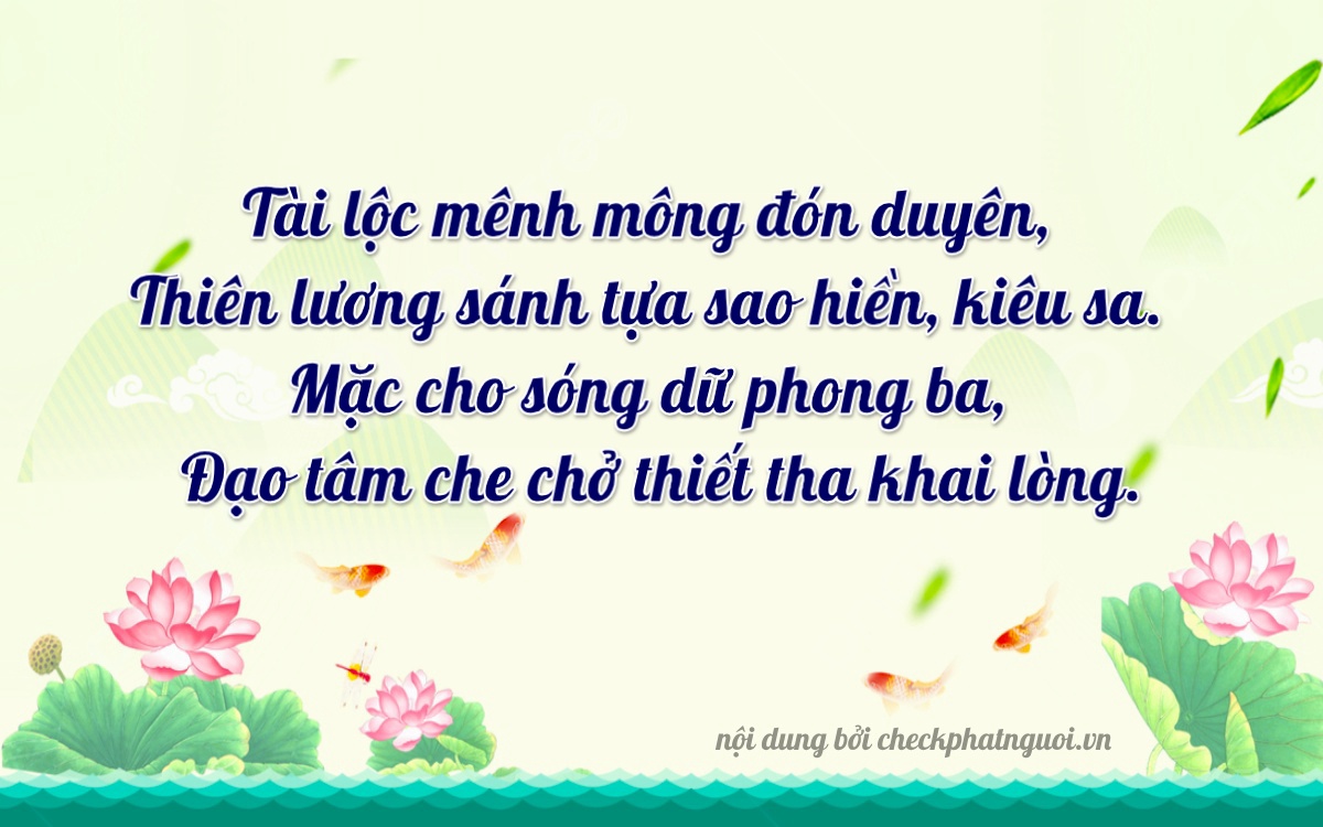 Bài thơ ý nghĩa cho <b>biển số 59C2-41803</b> tại website checkphatnguoi.vn