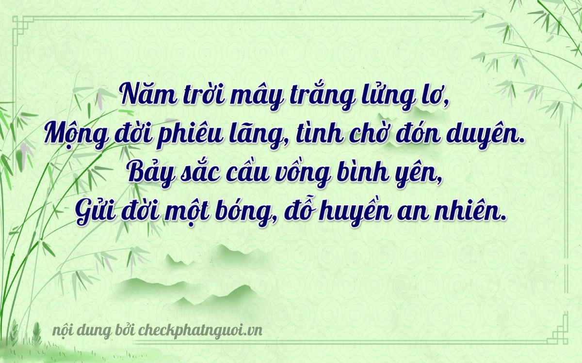 Bài thơ ý nghĩa cho <b>biển số 59C2-55797</b> tại website checkphatnguoi.vn