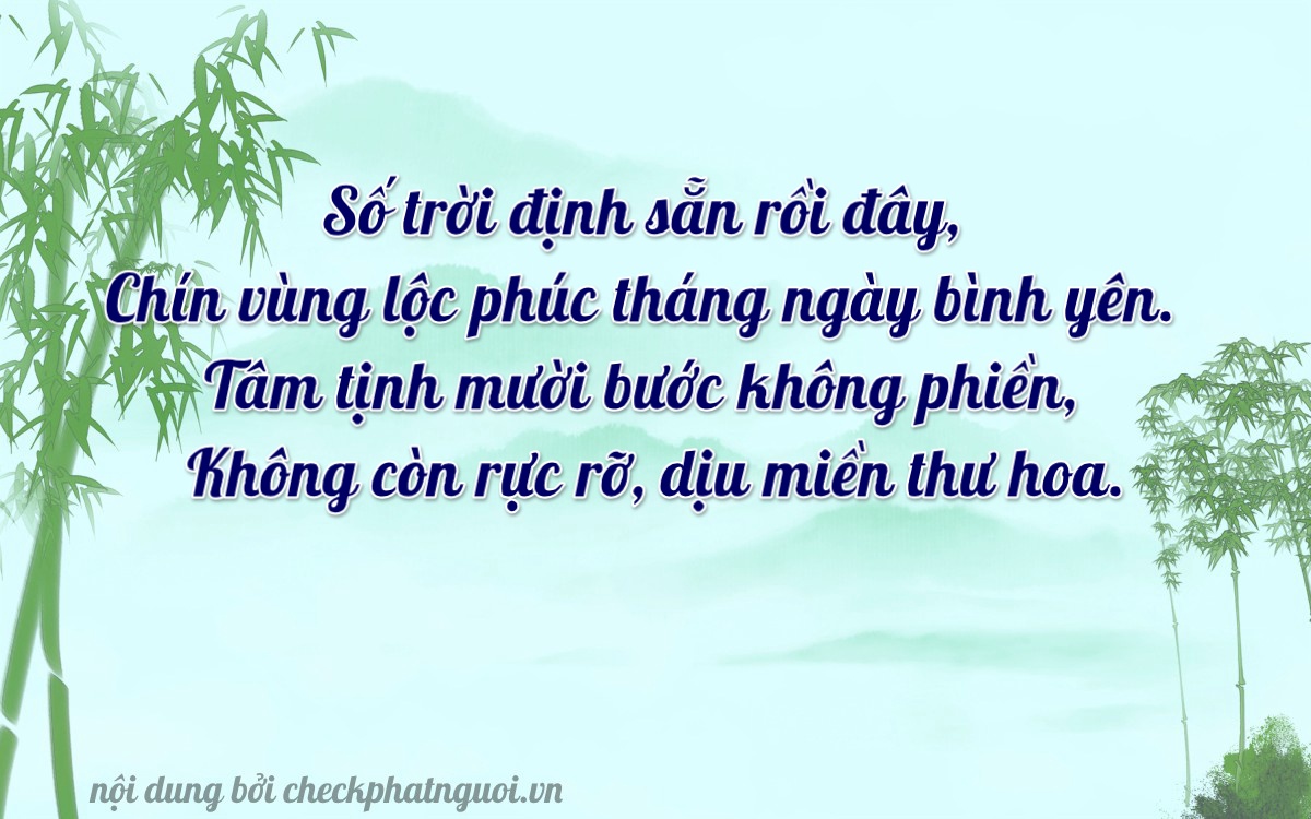 Bài thơ ý nghĩa cho <b>biển số 59CA-08990</b> tại website checkphatnguoi.vn