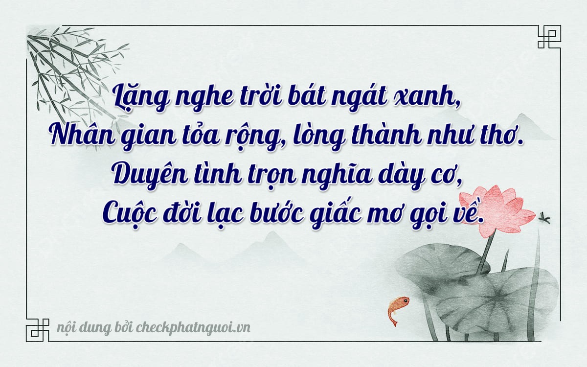 Bài thơ ý nghĩa cho <b>biển số 59CA-13783</b> tại website checkphatnguoi.vn