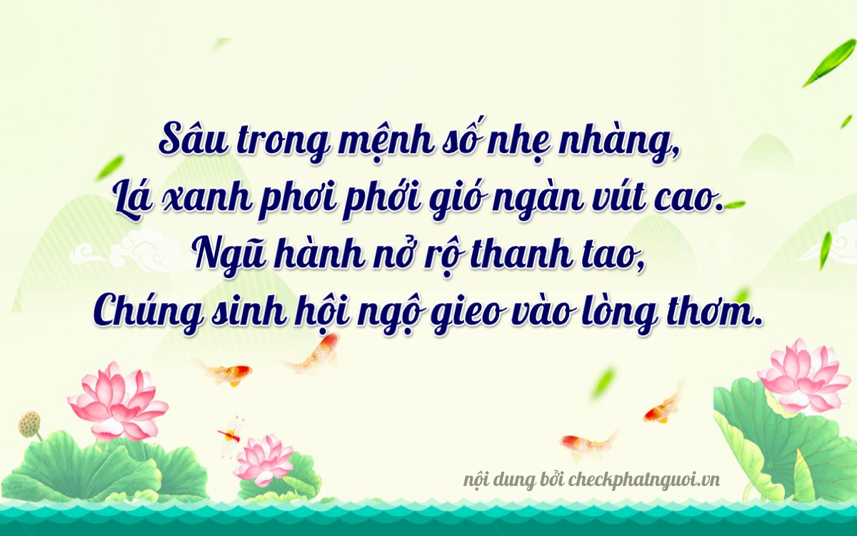 Bài thơ ý nghĩa cho <b>biển số 59D2-73534</b> tại website checkphatnguoi.vn