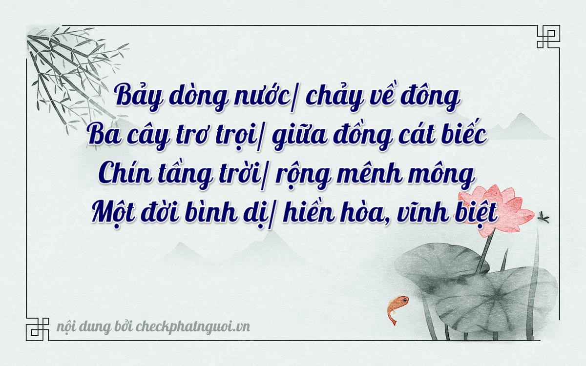 Bài thơ ý nghĩa cho <b>biển số 59D2-73910</b> tại website checkphatnguoi.vn