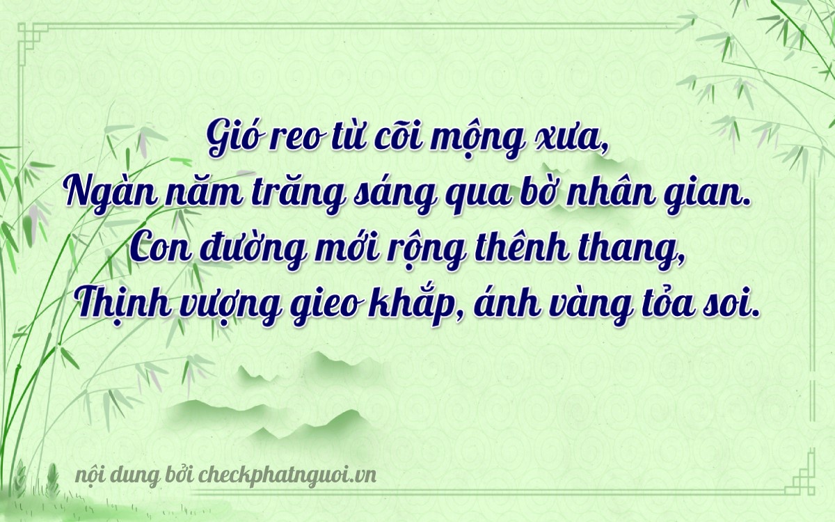 Bài thơ ý nghĩa cho <b>biển số 59D3-00222</b> tại website checkphatnguoi.vn