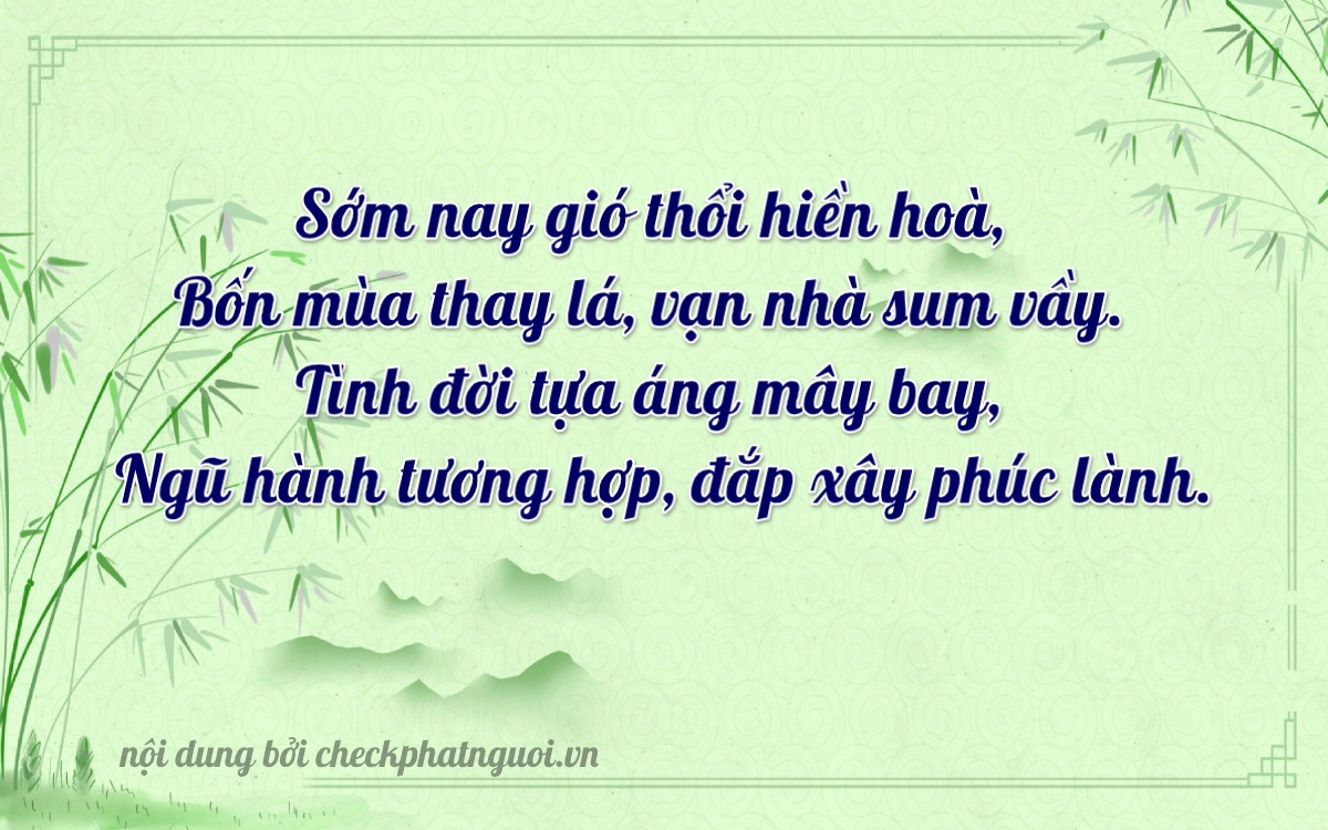 Bài thơ ý nghĩa cho <b>biển số 59D3-01455</b> tại website checkphatnguoi.vn