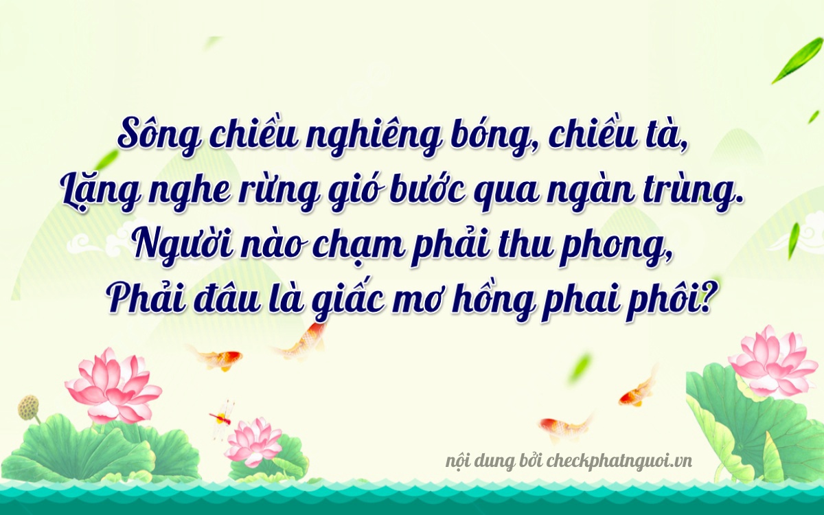 Bài thơ ý nghĩa cho <b>biển số 59D3-17166</b> tại website checkphatnguoi.vn