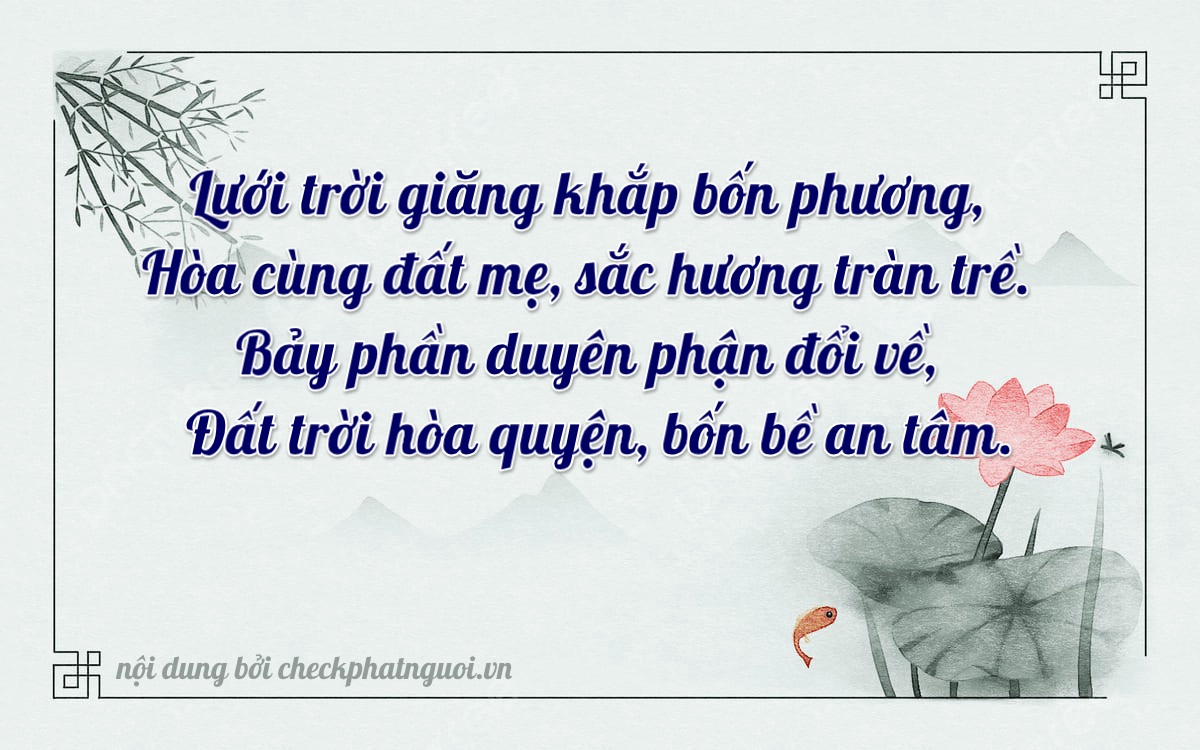 Bài thơ ý nghĩa cho <b>biển số 59D3-23237</b> tại website checkphatnguoi.vn