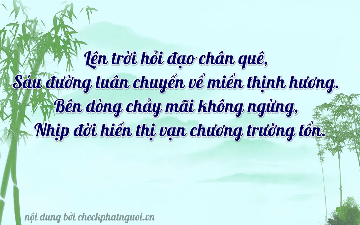 Bài thơ ý nghĩa cho <b>biển số 59E1-16722</b> tại website checkphatnguoi.vn