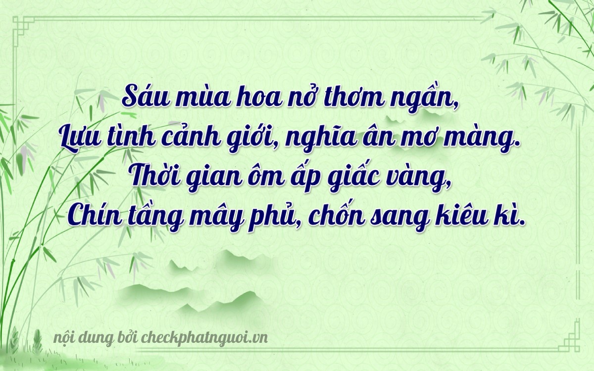 Bài thơ ý nghĩa cho <b>biển số 59E1-64359</b> tại website checkphatnguoi.vn