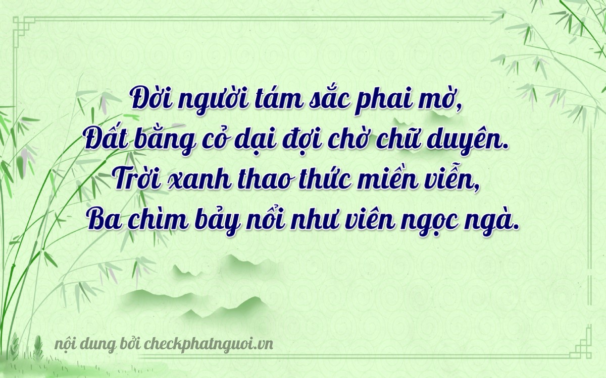 Bài thơ ý nghĩa cho <b>biển số 59E1-86737</b> tại website checkphatnguoi.vn