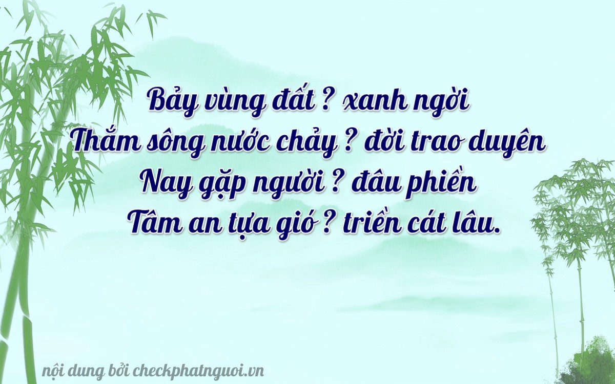 Bài thơ ý nghĩa cho <b>biển số 59EA-07073</b> tại website checkphatnguoi.vn