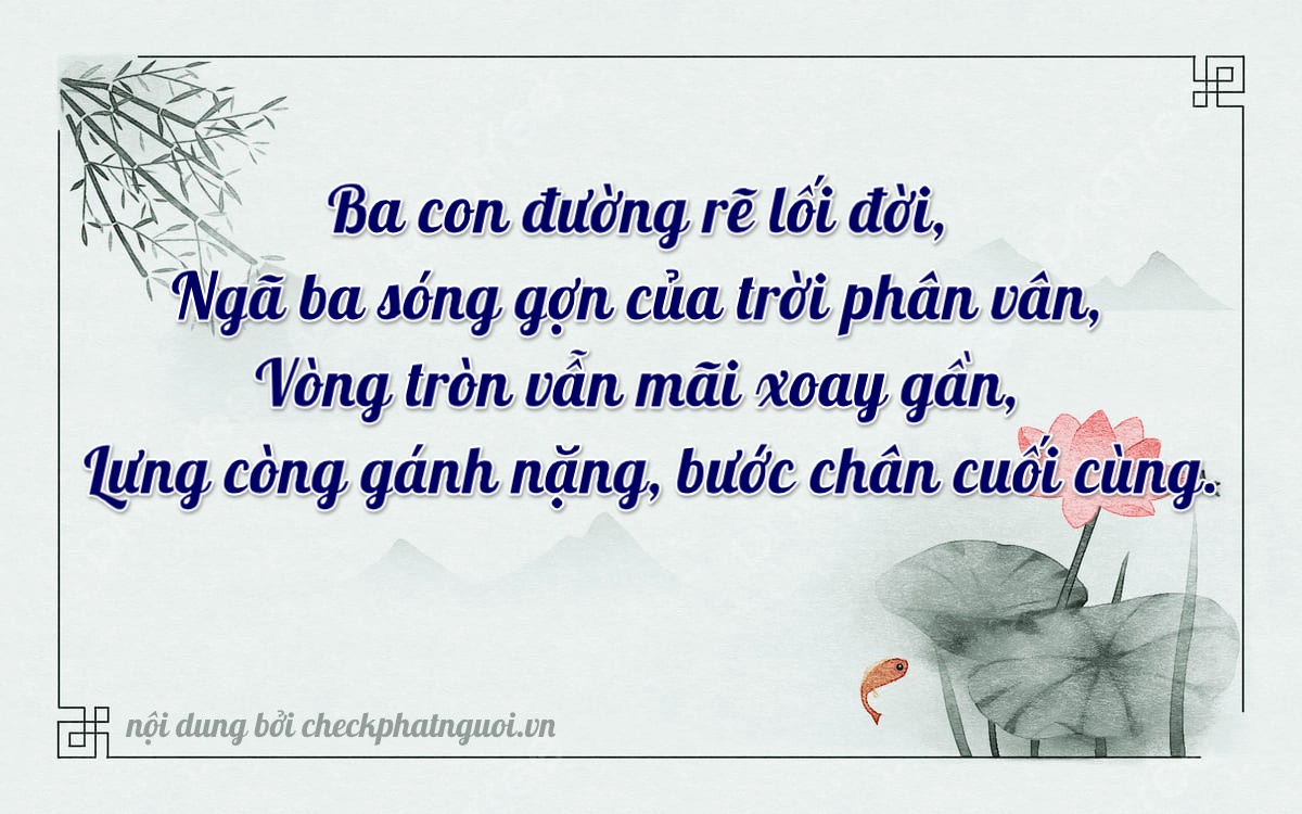 Bài thơ ý nghĩa cho <b>biển số 59F1-09390</b> tại website checkphatnguoi.vn