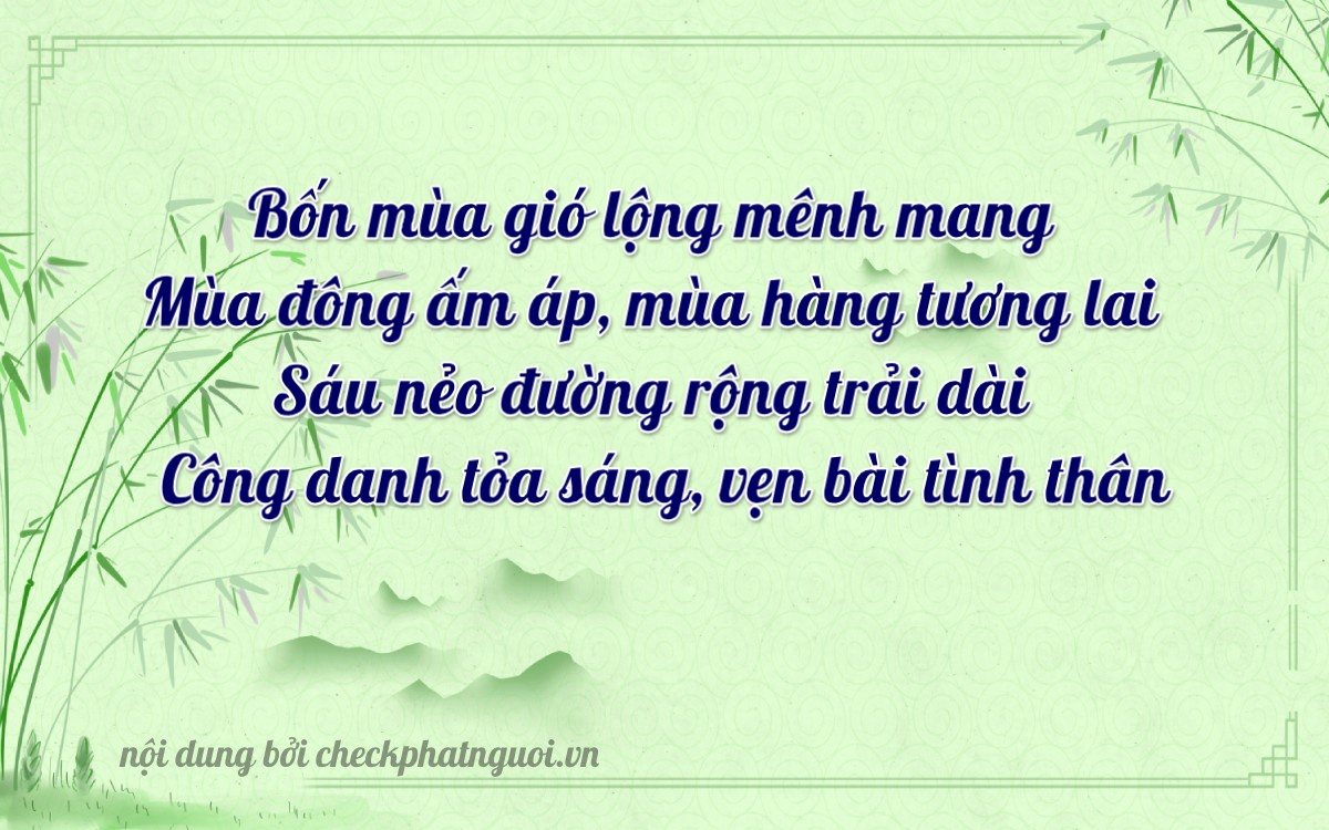 Bài thơ ý nghĩa cho <b>biển số 59F2-41260</b> tại website checkphatnguoi.vn