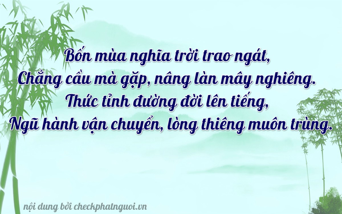 Bài thơ ý nghĩa cho <b>biển số 59G1-34357</b> tại website checkphatnguoi.vn