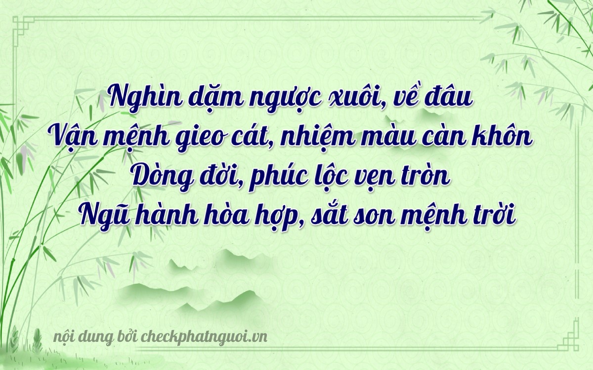 Bài thơ ý nghĩa cho <b>biển số 59G1-80973</b> tại website checkphatnguoi.vn