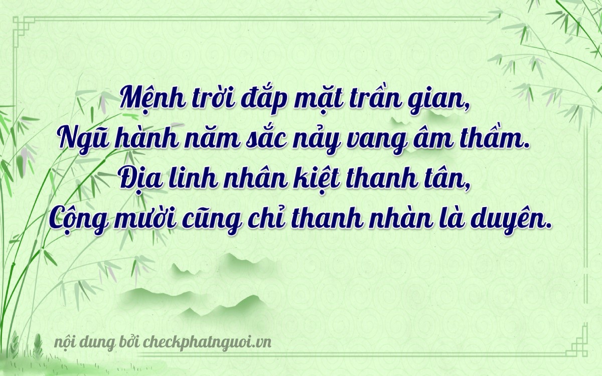 Bài thơ ý nghĩa cho <b>biển số 59G2-12548</b> tại website checkphatnguoi.vn
