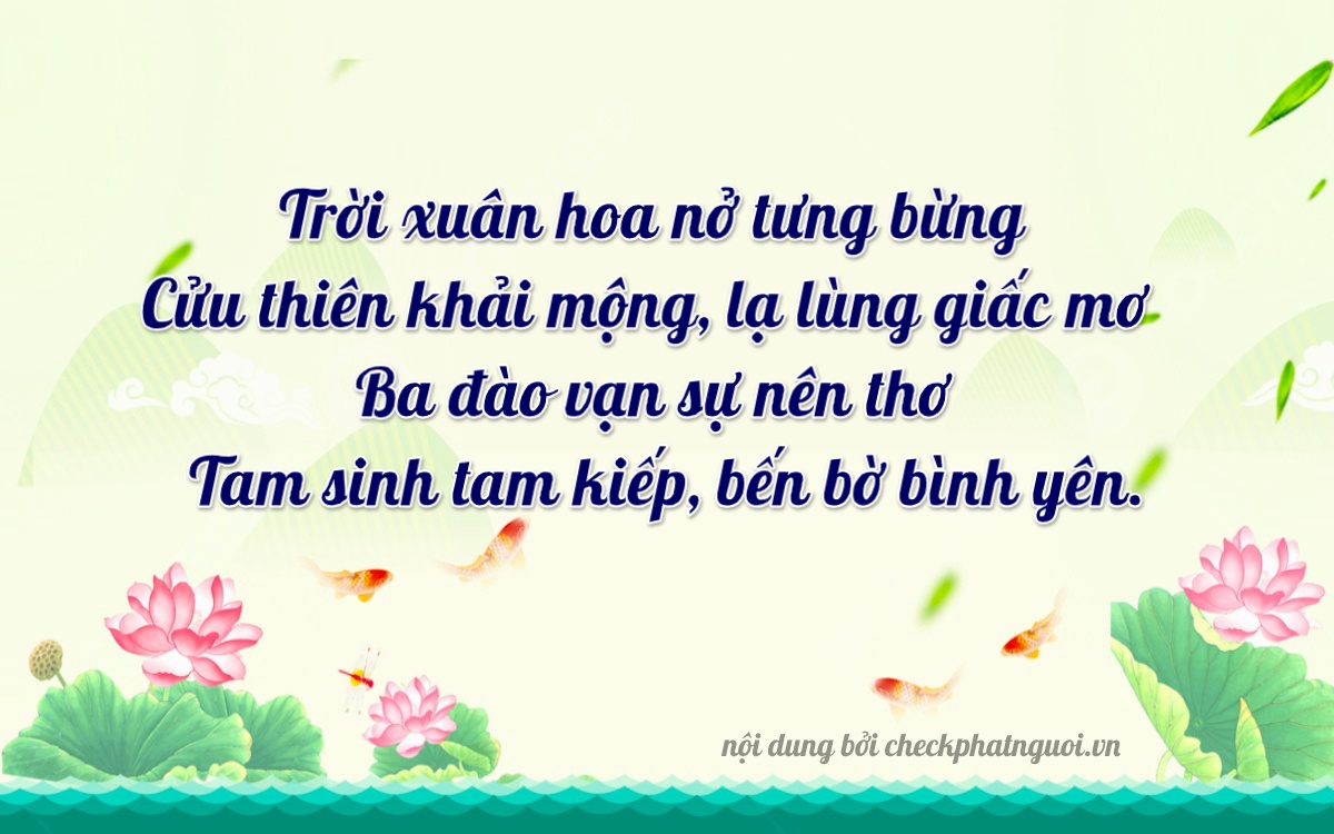 Bài thơ ý nghĩa cho <b>biển số 59G2-98393</b> tại website checkphatnguoi.vn