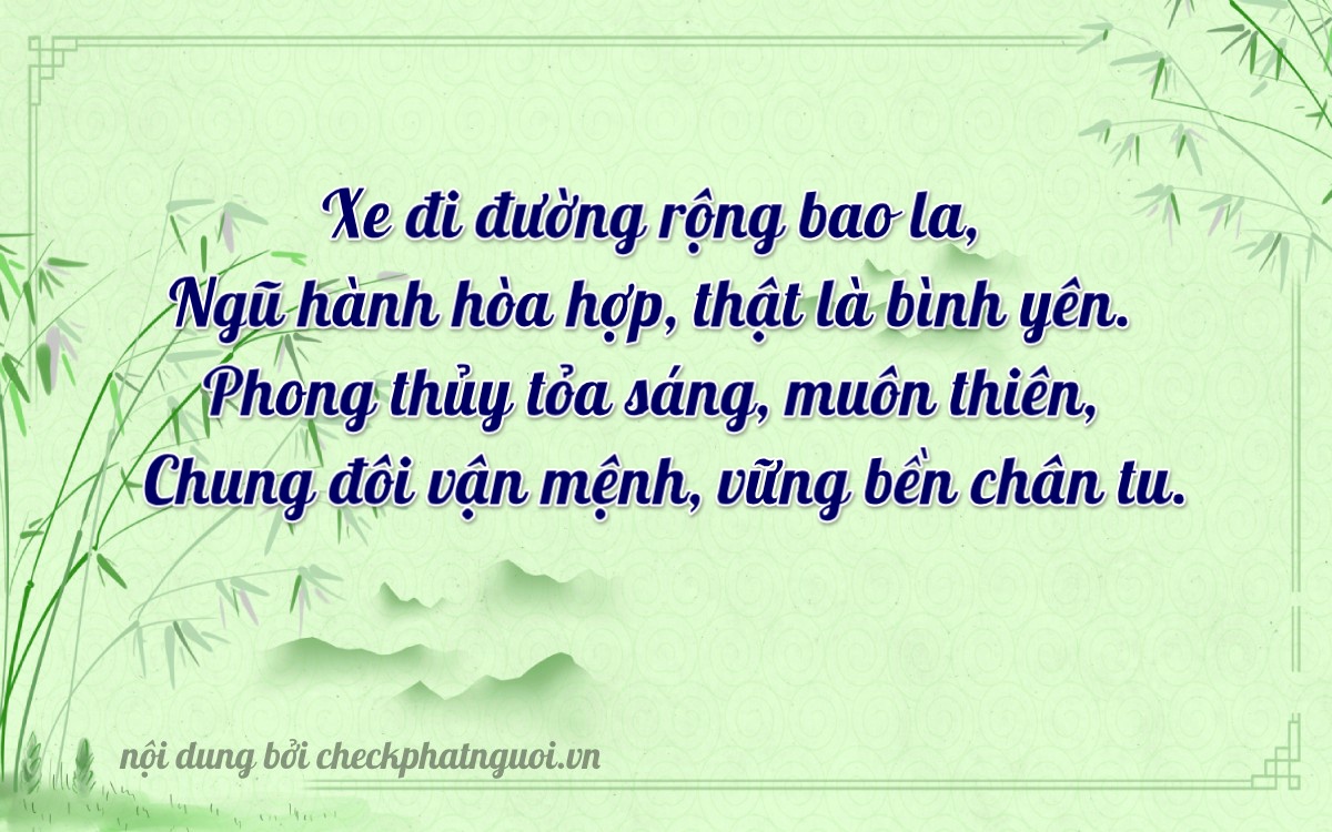 Bài thơ ý nghĩa cho <b>biển số 59G3-05408</b> tại website checkphatnguoi.vn