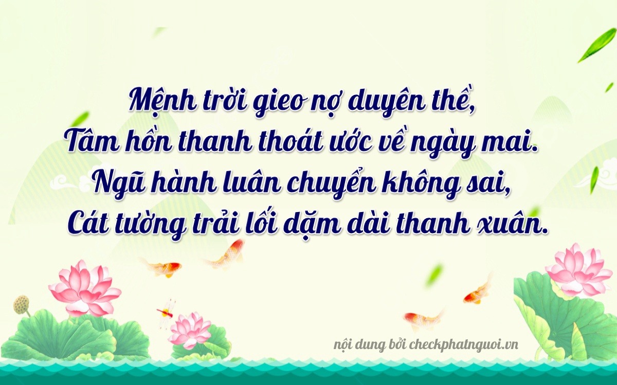 Bài thơ ý nghĩa cho <b>biển số 59G3-11383</b> tại website checkphatnguoi.vn