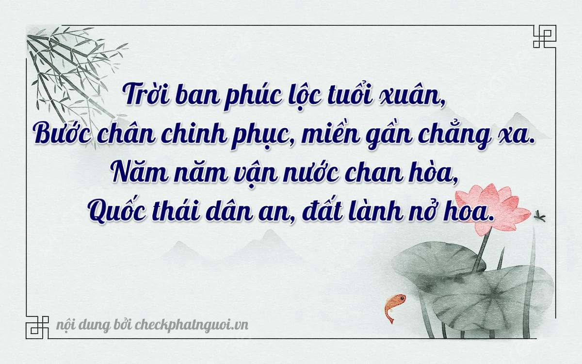 Bài thơ ý nghĩa cho <b>biển số 59GA-14419</b> tại website checkphatnguoi.vn