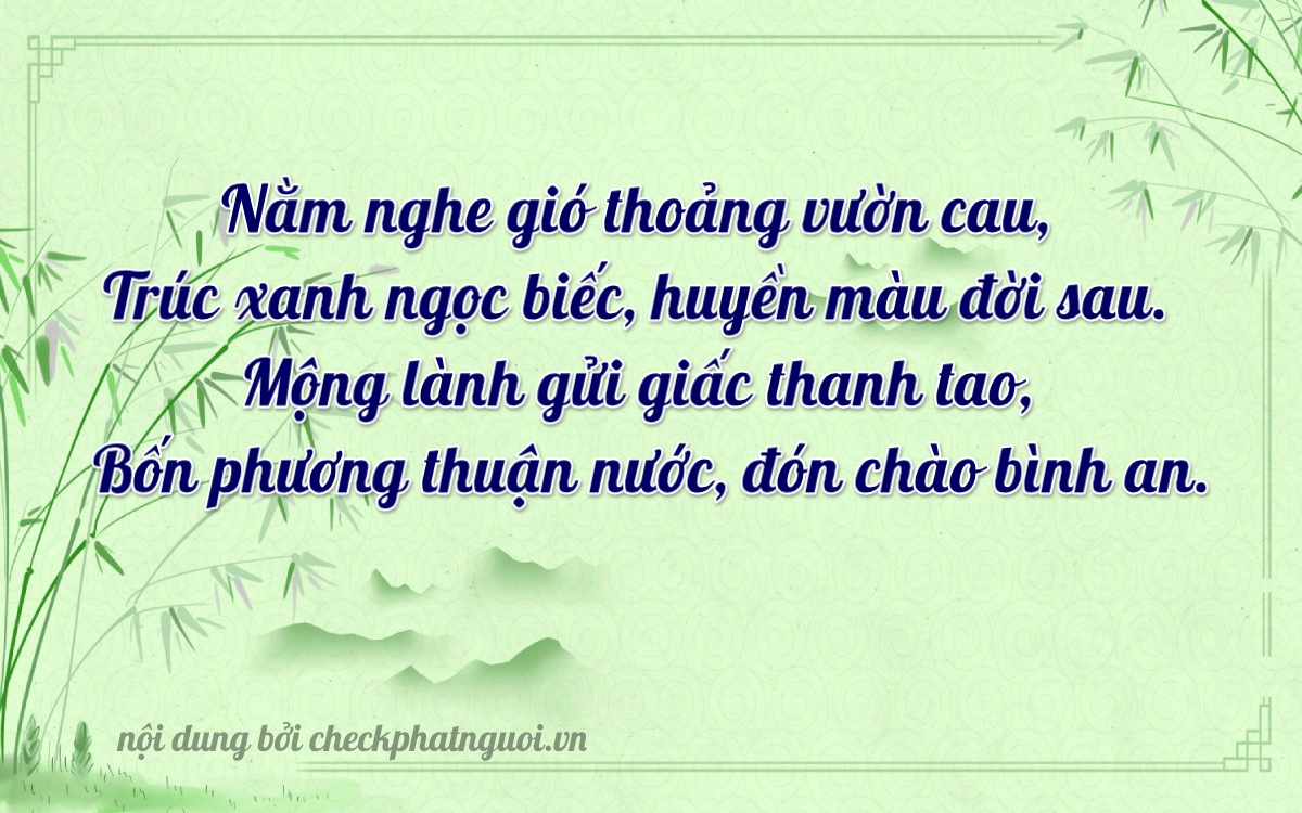 Bài thơ ý nghĩa cho <b>biển số 59GA-19569</b> tại website checkphatnguoi.vn