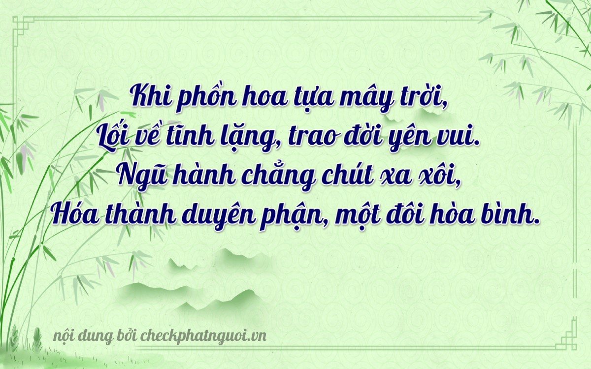 Bài thơ ý nghĩa cho <b>biển số 59GA-23881</b> tại website checkphatnguoi.vn