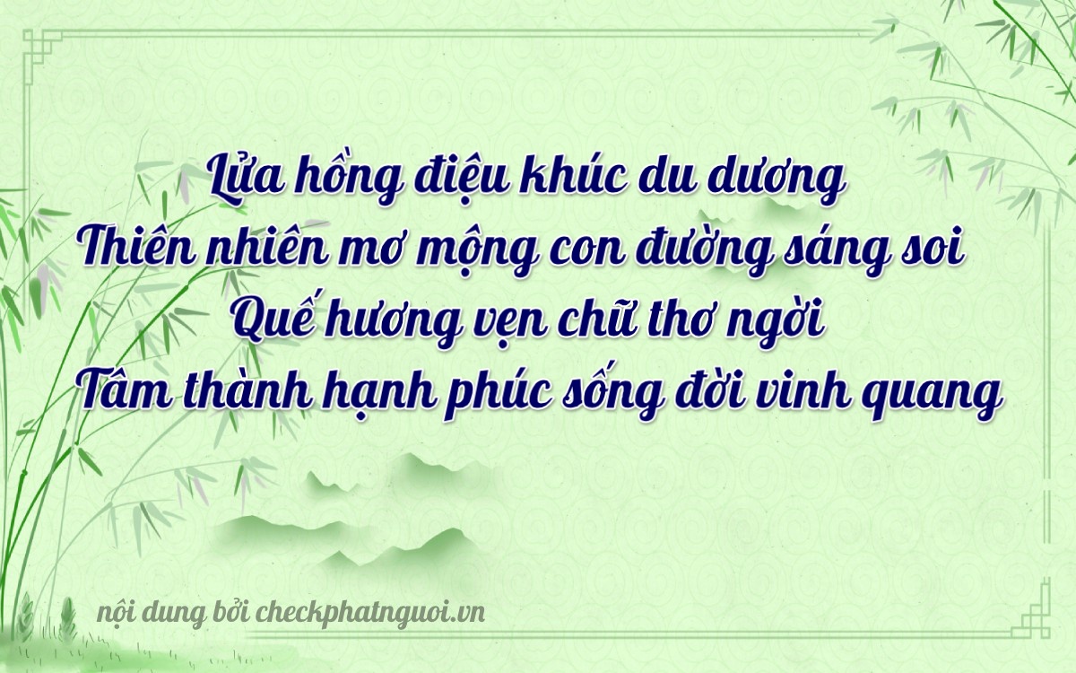 Bài thơ ý nghĩa cho <b>biển số 59GA-25480</b> tại website checkphatnguoi.vn