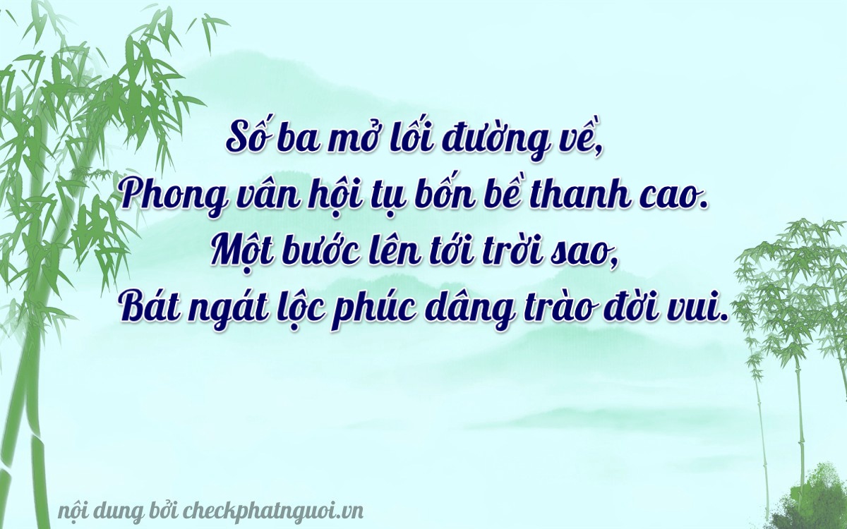 Bài thơ ý nghĩa cho <b>biển số 59H1-33168</b> tại website checkphatnguoi.vn