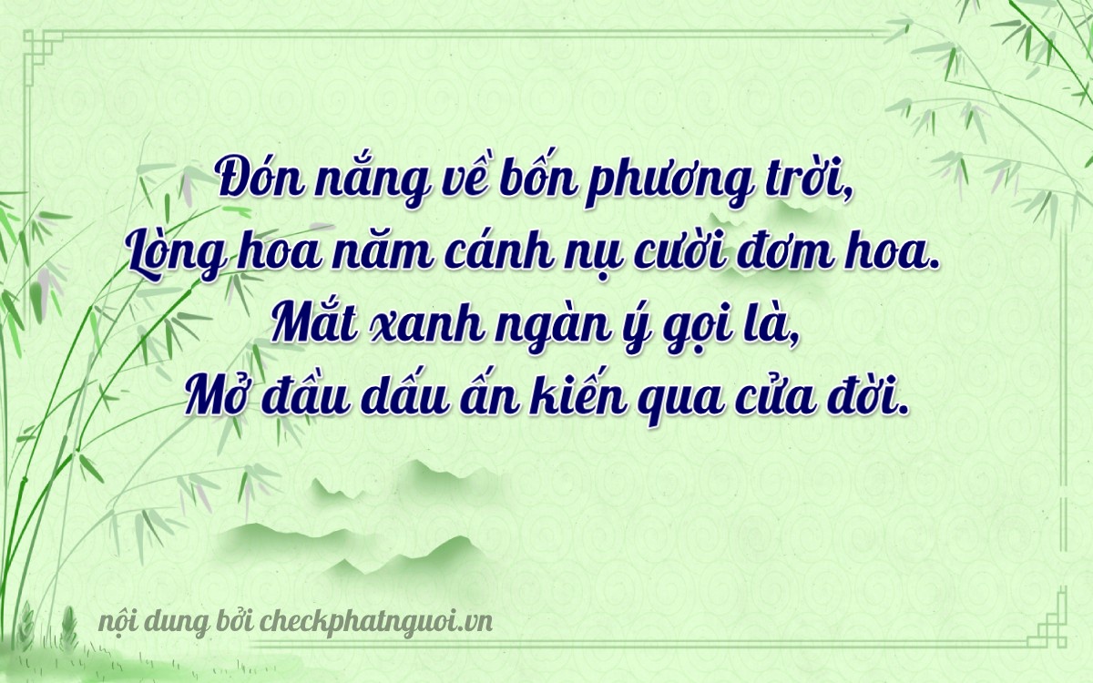 Bài thơ ý nghĩa cho <b>biển số 59H1-47001</b> tại website checkphatnguoi.vn
