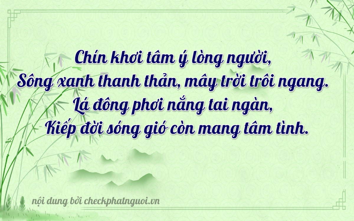 Bài thơ ý nghĩa cho <b>biển số 59H1-96350</b> tại website checkphatnguoi.vn