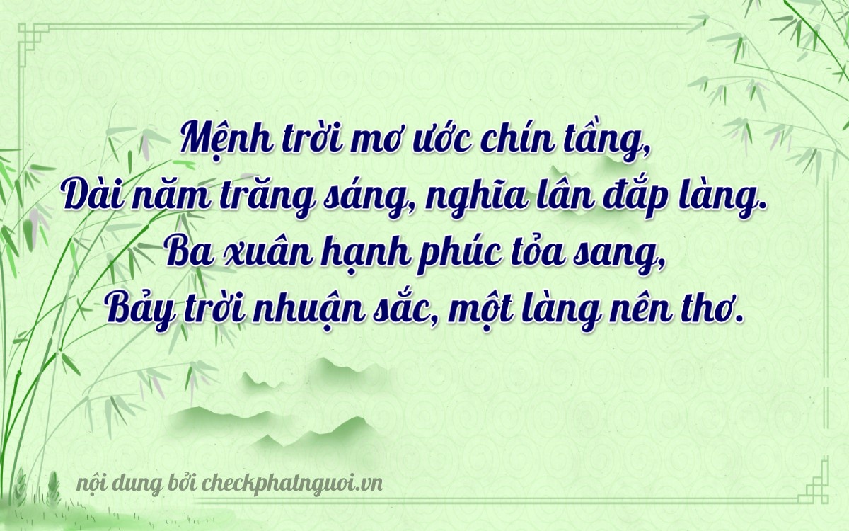 Bài thơ ý nghĩa cho <b>biển số 59H1-96371</b> tại website checkphatnguoi.vn