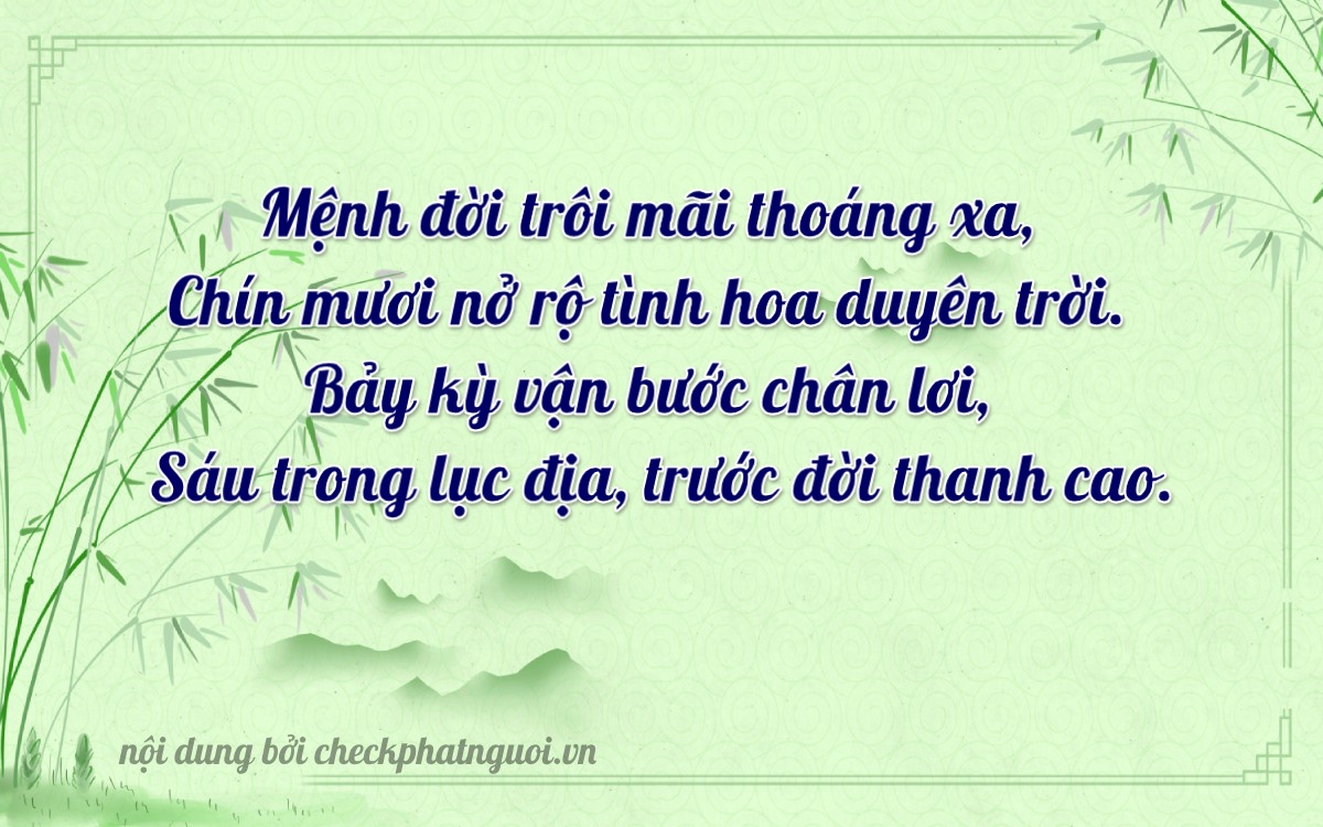 Bài thơ ý nghĩa cho <b>biển số 59H1-97688</b> tại website checkphatnguoi.vn