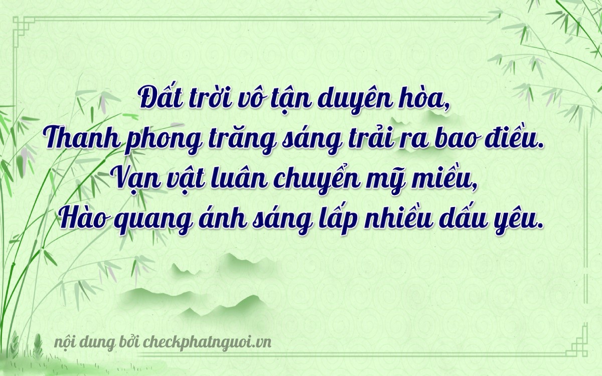 Bài thơ ý nghĩa cho <b>biển số 59K2-35662</b> tại website checkphatnguoi.vn