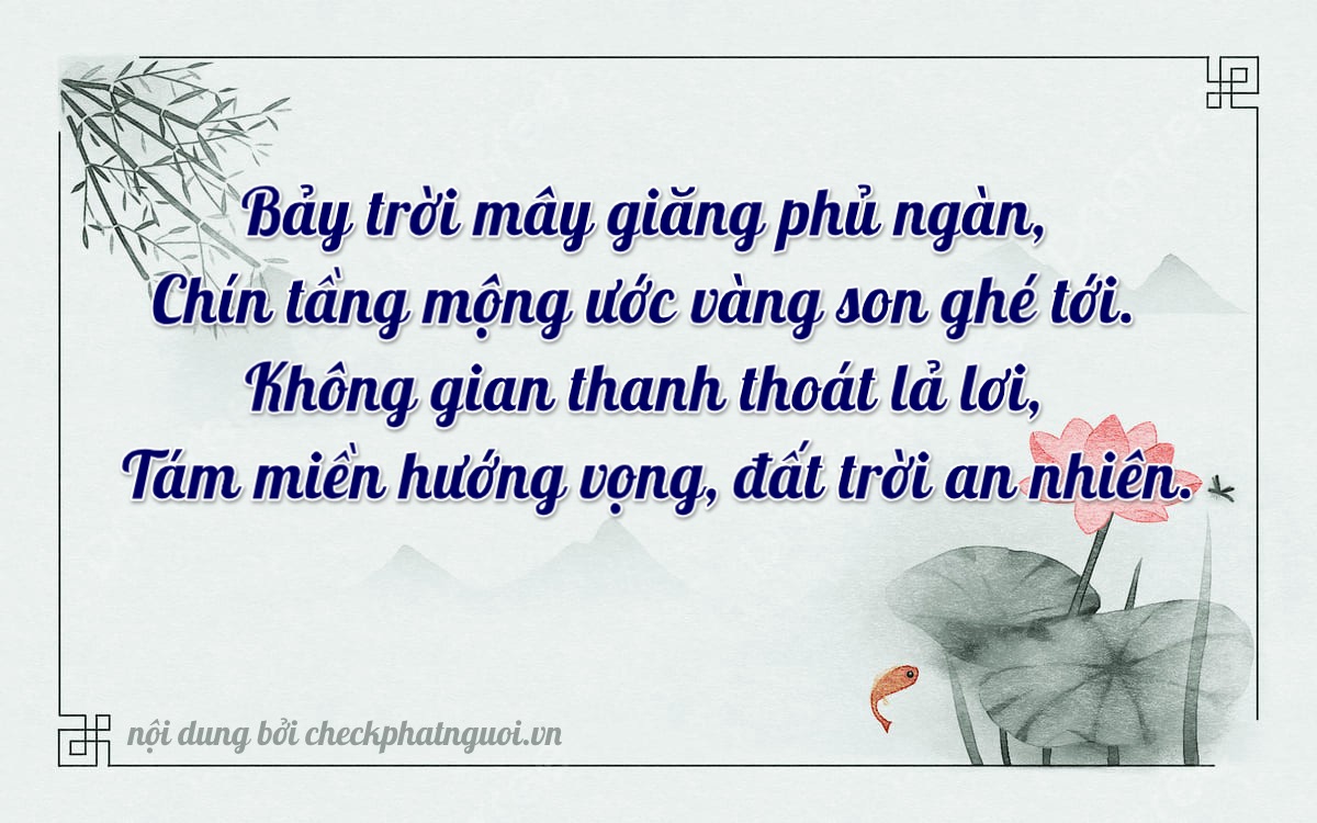 Bài thơ ý nghĩa cho <b>biển số 59K2-70978</b> tại website checkphatnguoi.vn