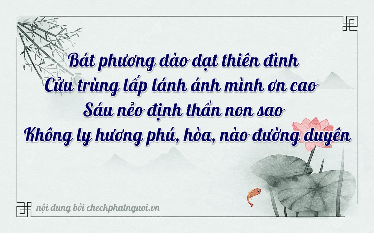 Bài thơ ý nghĩa cho <b>biển số 59K2-89060</b> tại website checkphatnguoi.vn