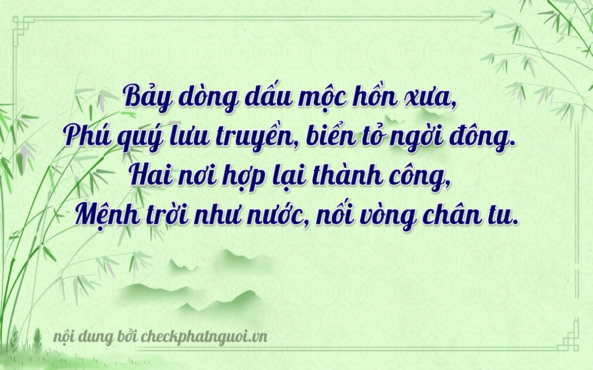 Bài thơ ý nghĩa cho <b>biển số 59L1-77217</b> tại website checkphatnguoi.vn